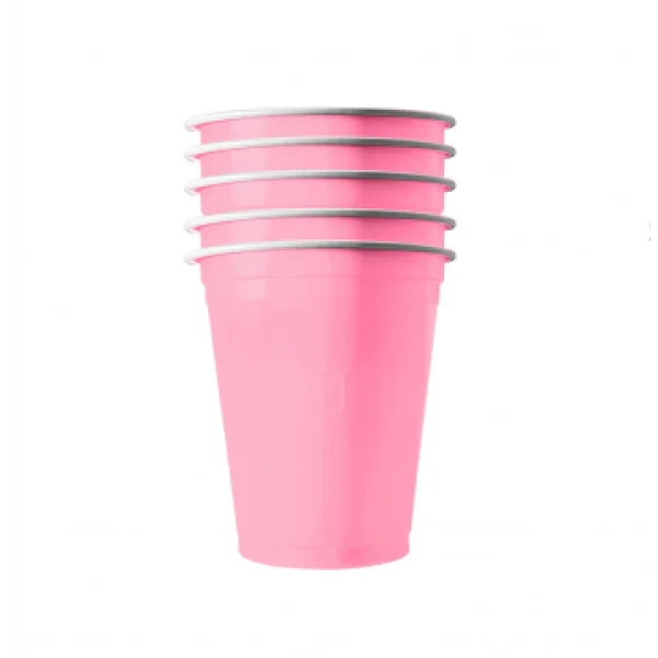 Lot De 20 Gobelets Cups Rose Pastel 53 Cl Satisfait ou Remboursé 1