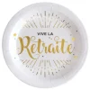 Lot De 10 Assiettes Vive La Retraite 23 Cm grossiste 5