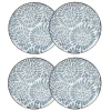 Maisons Du Monde Assiette à Dessert En Grès Blanc Motifs Graphiques Bleus – Lot De 4 prix pas cher 10