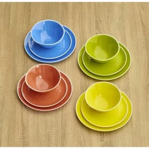 boutiqued en ligne Les Jardins De La Comtesse Assiette à Dessert Verte 23 Cm – Lot De 2 13