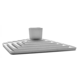 Serax Assiette Carrée En Porcelaine Blanche 16x16cm grande surprise 14