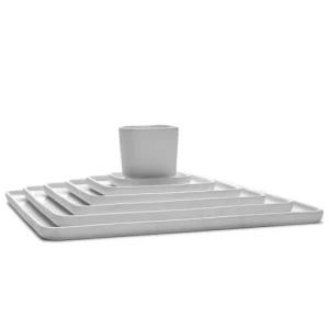 Serax Assiette Carrée En Porcelaine Blanche 20x20cm mode pas chere 12