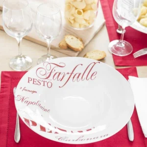 Maisons Du Monde Assiette Creuse En Porcelaine Rouge D 30 Cm PASTA – Lot De 2 se précipiter pour acheter 14