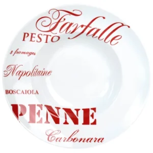 Maisons Du Monde Assiette Creuse En Porcelaine Rouge D 30 Cm PASTA – Lot De 2 se précipiter pour acheter 12