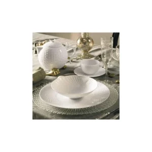 Large choix en ligne Medard De Noblat Assiette De Présentation En Porcelaine Blanc 8