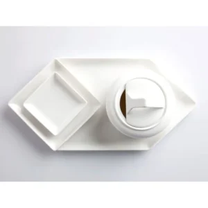 pas cher Serax Assiette En Porcelaine Carrée 26x26cm 7