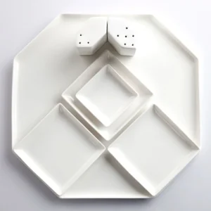 pas cher Serax Assiette En Porcelaine Carrée 26x26cm 9