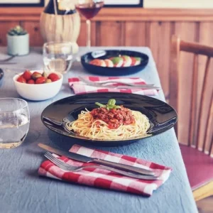 Luminarc Assiette Pasta Noire D28,5cm vente en ligne pas cher 10