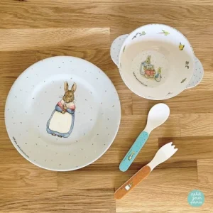 Petit Jour Paris Assiette Pierre Lapin Bleue (20 Cm) boutique en france 6