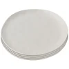 en ligne vente Kare Design Assiette Plate En Céramique Grise D26 – Lot De 4 7