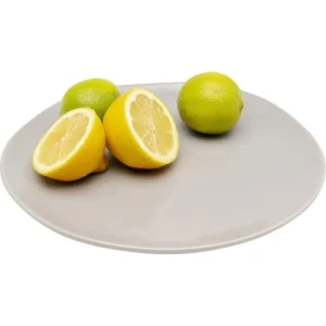 en ligne vente Kare Design Assiette Plate En Céramique Grise D26 – Lot De 4 15