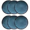 remise en ligne Maisons Du Monde Assiette Plate En Faïence Bleue – Lot De 6 10