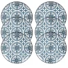 Maisons Du Monde Assiette Plate En Faïence Bleue Et Blanche Motifs Graphiques – Lot De 6 remise en ligne 5