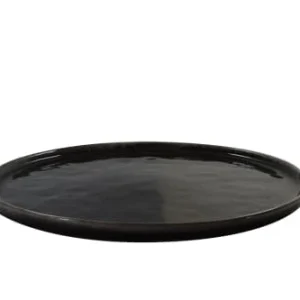 mode pas chere Sibo Homeconcept Assiette Plate En Grès Artisanal Brun 28 Cm – Lot De 4 9