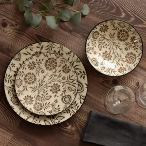 Medard De Noblat Assiette Plate En Grès Beige/Gris Promotio de vente 6