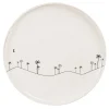 Maisons Du Monde Assiette Plate En Grès Beige Motifs Palmiers Noirs – Lot De 6 boutique en france 5