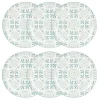 Maisons Du Monde Assiette Plate En Grès Blanc à Motifs Bleus Et Gris – Lot De 6 à prix imbattables 16