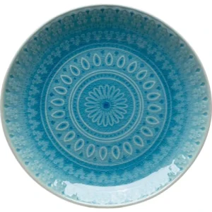 Nouvelle Collection Kare Design Assiette Plate En Grès Bleu D21 – Lot De 4 9