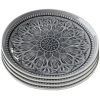 prix abordable Kare Design Assiette Plate En Grès Gris D27 – Lot De 4 14