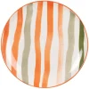 soldes pas cher Maisons Du Monde Assiette Plate En Grès Motifs Traits Multicolores 10