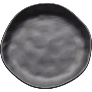 a Prix Discount Kare Design Assiette Plate En Grès Noir D20 – Lot De 4 13