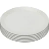 Kare Design Assiette Plate En Porcelaine Blanche D22 – Lot De 6 grande promotion 10