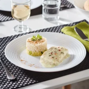 en promotion Luminarc Assiette Plate En Verre Opale Extra Résistant D25cm 9