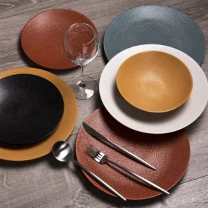 boutique paris Table Passion Assiette Terra 31 Cm En Grès Orange 6