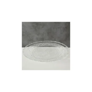 officiel Wadiga Assiette Transparente En Verre D30cm 15