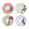 Yvonne Ellen Assiettes En Porcelaine Animaux D16cm – Lot De 4 Livraison rapide 8