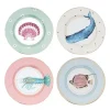 Yvonne Ellen Assiettes En Porcelaine Animaux Marins D20cm – Lot De 4 Livraison internationale 5