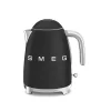 livraison la plus rapide Smeg Bouilloire 1,7 L Mat En Inox Noir 10