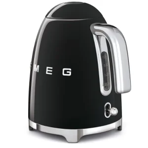 livraison la plus rapide Smeg Bouilloire 1,7 L Mat En Inox Noir 9