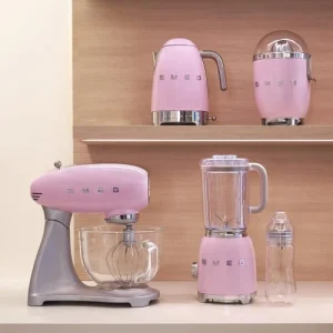 beauté Smeg Bouilloire Année 50 1,7 L En Inox Rose 9