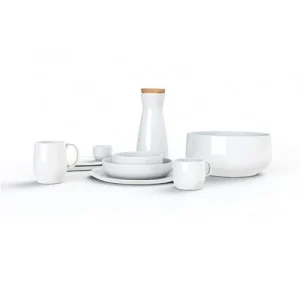 Medard De Noblat Coffret 6 Assiettes Plates Carrées 25,5×25,5cm grande promotion 7