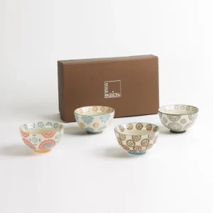 comparez les prix Table Passion Coffret De 4 Coupelles 11 Cm En Grès Multicolore 6