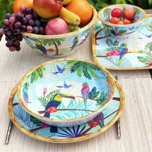 en france Les Jardins De La Comtesse Grande Assiette Creuse En Mélamine 23 Cm Imprimé De Toucans 12