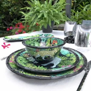 Les Jardins De La Comtesse Grande Assiette Plate En Mélamine Avec Des Motifs Jungle 28 Cm bas prix 8