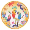 site soldes Les Jardins De La Comtesse Grande Assiette Plate Mélamine Motif Perroquet Et Dégradé Orange 28 Cm 5