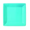 grossiste Lot De 10 Assiettes Carrée En Carton Turquoise 5