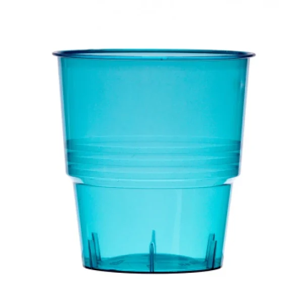 Lot De 10 Verres Jetables En Plastique Turquoise Transparent Acheter 1