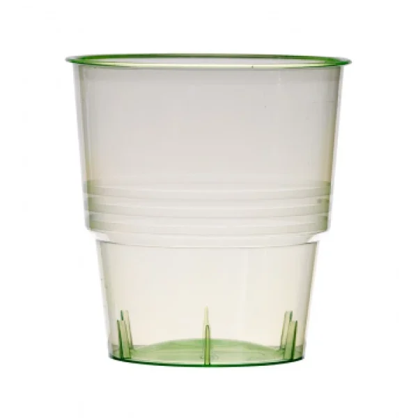 magasins pas chers Lot De 10 Verres Jetables En Plastique Vert Anis Transparent 1