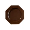 pas cher en ligne Lot De 12 Assiettes Octogonales Jetables Chocolat PM 7