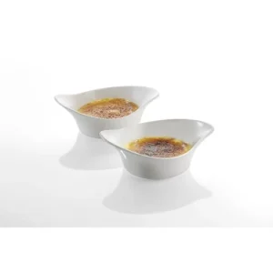 pas cher en ligne GEFU Lot De 2 Ramequin Pour Crème Brûlée En Porcelaine Blanc 12