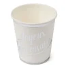 Lot De 20 Gobelets Joyeux Anniversaire Blanc Et Argent En Carton 200ml en ligne 5