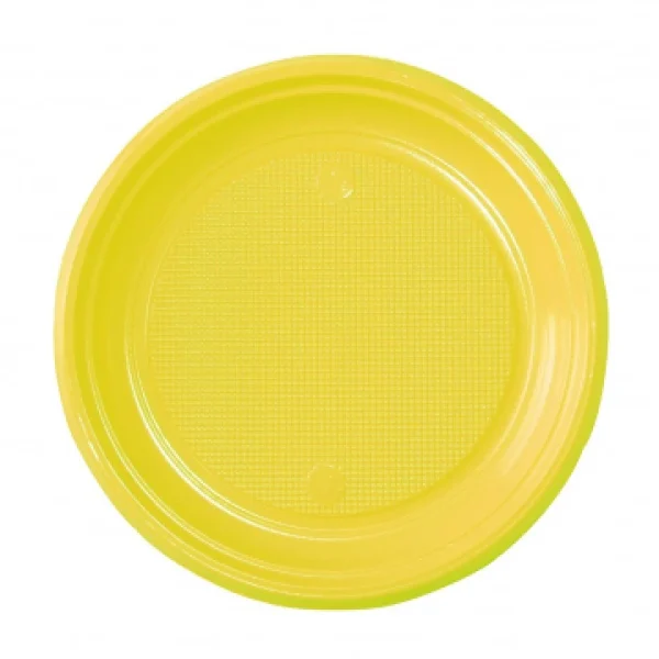 marques de renommée Lot De 30 Assiettes Ronde En Carton Jaune 1