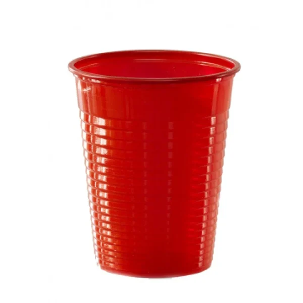 Lot De 50 Gobelets Jetables En Plastique Rouge 20 Cl prix pas cher 1