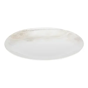 Table Passion Lot De 6 Assiettes Plate 27 Cm En Grès Blanc à prix réduits 6