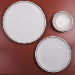 aux meilleurs prix Table Passion Lot De 6 Assiettes Plate Crème 26 Cm En Grès Beige 9