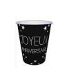 boutique en ligne france Lot De 6 Gobelets Jetables Anniversaire Noir Pur 25 Cl 7